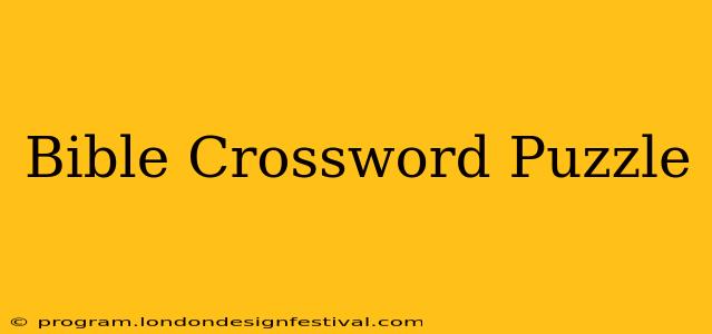 Bible Crossword Puzzle