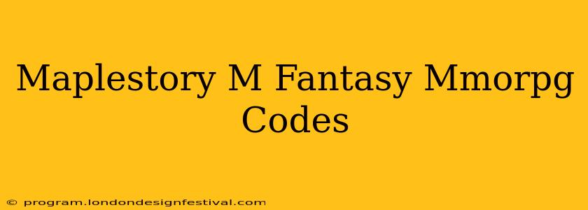 Maplestory M Fantasy Mmorpg Codes