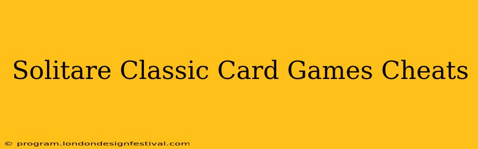 Solitare Classic Card Games Cheats
